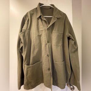 Mens military style lightweight shirt jacket